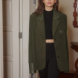 Modern Oversize Kadife Blazer Ceket