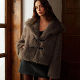 Kürk Detaylı Kısa Kaban