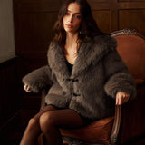 Kürk Detaylı Kısa Kaban