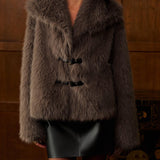 Kürk Detaylı Kısa Kaban