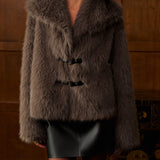 Lüks Yapay Kürk Kış Montu