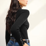 Çok Yönlü Çorap Yaka Skinny Kazak