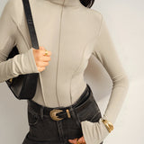 Dik Yaka Biye Sıcak Tutan Üst