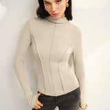 Dik Yaka Biye Sıcak Tutan Üst