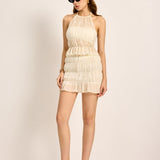 Monica Bağcıklı Mini Etek Üst Set