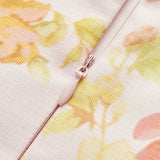 Çiçek Desenli Kolsuz Elbise