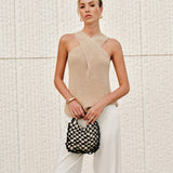 Halter Çapraz Yaka Bluz