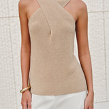 Halter Çapraz Yaka Bluz