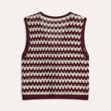 Şık Kontrast Papyon Örgü Bluz