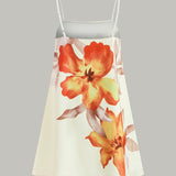 Canlı Tie-Dye Oversized Elbise