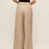 Şık Yüksek Bel Pantolon, Şık Cepler ve Kemer ile