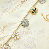 Şık Çiçek Desenli Puf Kollu Elbise