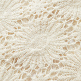 Kroşe Çiçekli Düğmeli Hırka