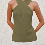 Halter Çapraz Yaka Bluz