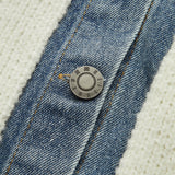 Denim Detaylı 2’si 1 Arada Triko Hırka