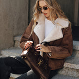 Polar İç Astarlı Lapel Kaban