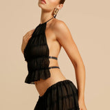 Monica Bağcıklı Etek Üst Set