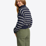 Çizgili Fermuarlı Triko