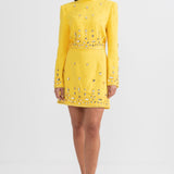 Elmas Süslemeli Mini Etekli Set