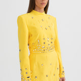 Elmas Süslemeli Mini Etekli Set