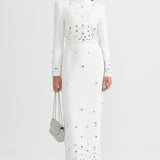 Elmas Süslemeli Maksi Etekli Set