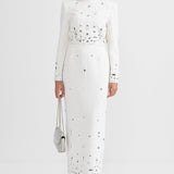 Elmas Süslemeli Maksi Etekli Set