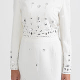 Elmas Süslemeli Maksi Etekli Set