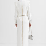 Elmas Süslemeli Maksi Etekli Set