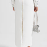 Elmas Süslemeli Maksi Etekli Set