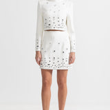 Elmas Süslemeli Mini Etekli Co-Ord