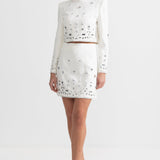 Elmas Süslemeli Mini Etekli Co-Ord