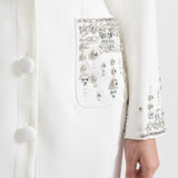 Beyaz Uzun Silüet Elbise