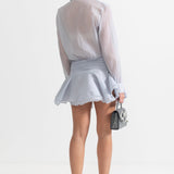 Belden Bağlamalı Düğmeli Gömlek