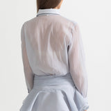 Belden Bağlamalı Düğmeli Gömlek