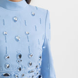 Elmas Süslemeli Mini Etekli Set