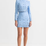 Elmas Süslemeli Mini Etekli Set