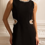 Siyah Mira Mini Elbise