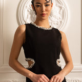 Siyah Mira Mini Elbise