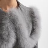 Kürk Yakalı Kısa Ceket