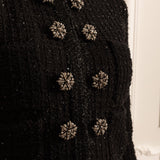 Uzun Kollu Ceket ve Mini Etekli Örgü Co-Ord Set