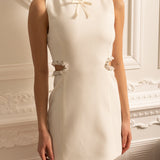 Beyaz Mira Mini Elbise