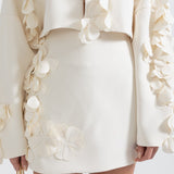 Petal Süslemeli İki Parçalı Takım