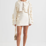 Petal Süslemeli İki Parçalı Takım