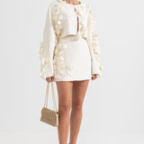 Petal Süslemeli İki Parçalı Takım