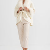 Kürk Yakalı Kaşmir Palto