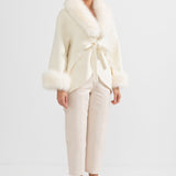 Kürk Yakalı Kaşmir Palto