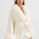 Kürk Yakalı Kaşmir Palto