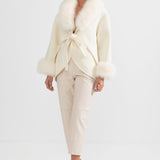 Kürk Yakalı Kaşmir Palto