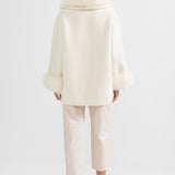 Kürk Yakalı Kaşmir Palto