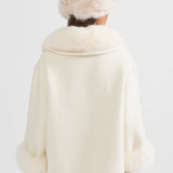 Kürk Yakalı Kaşmir Palto